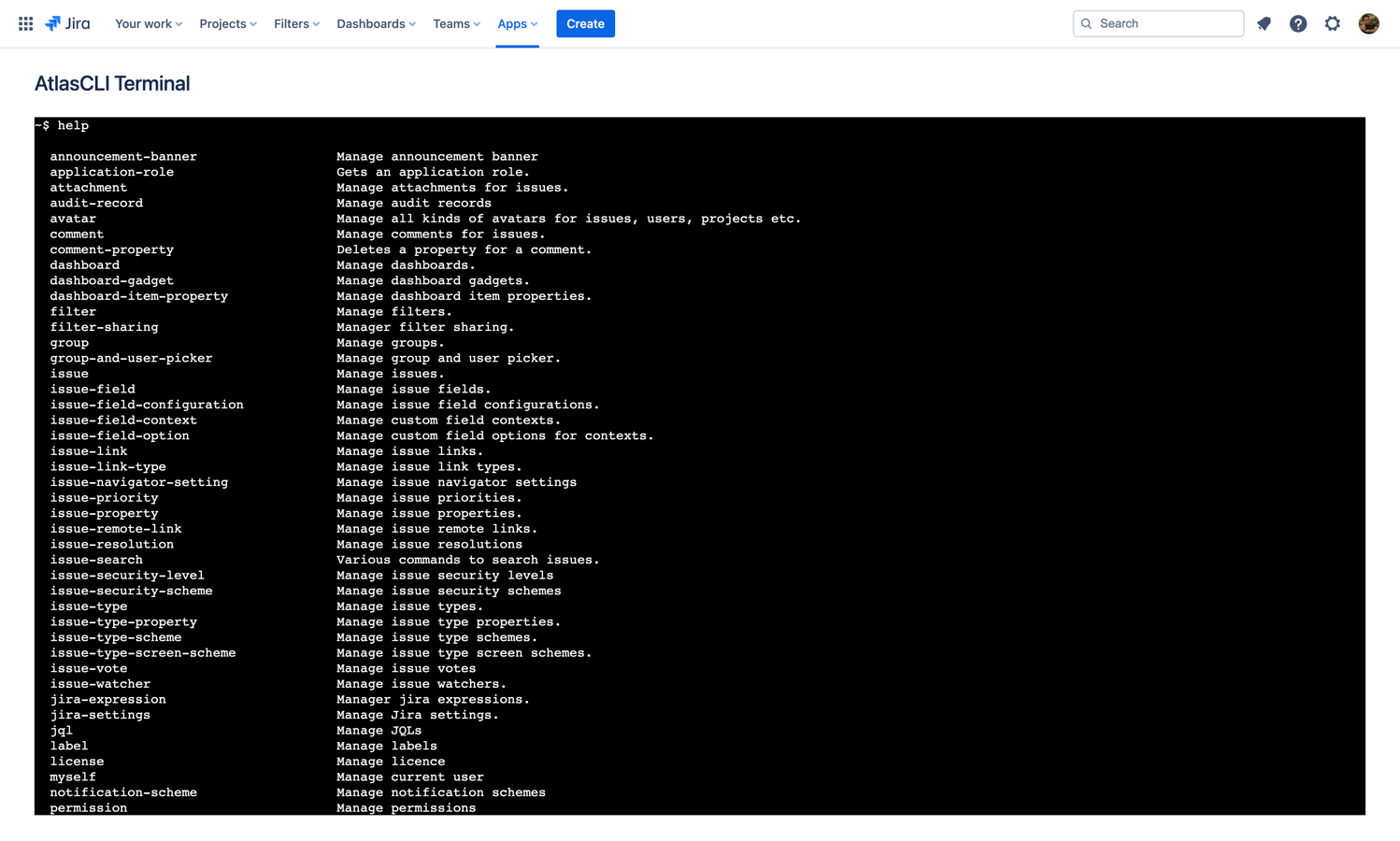 CLI for Jira screenshot 1