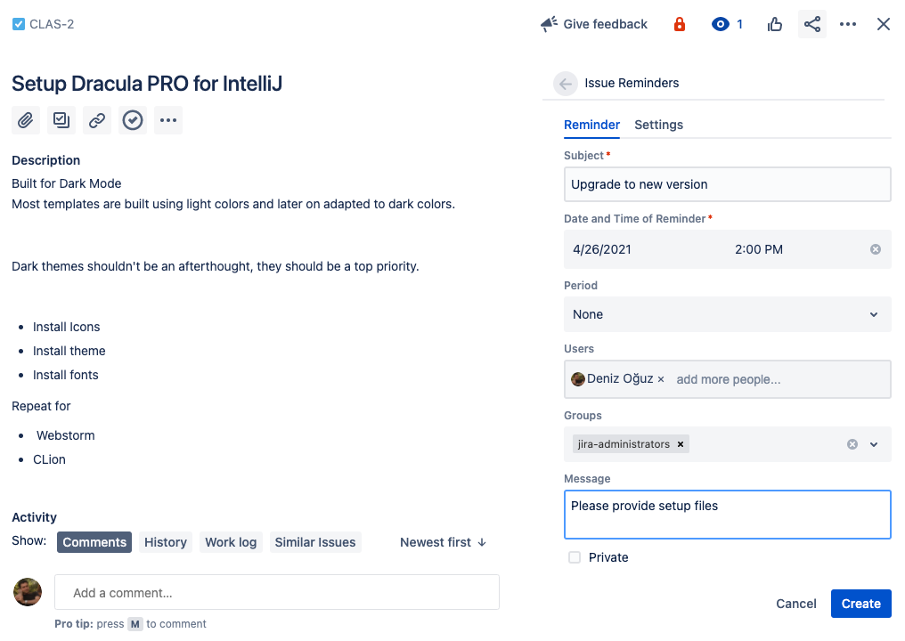 Issue Reminders screenshot 1