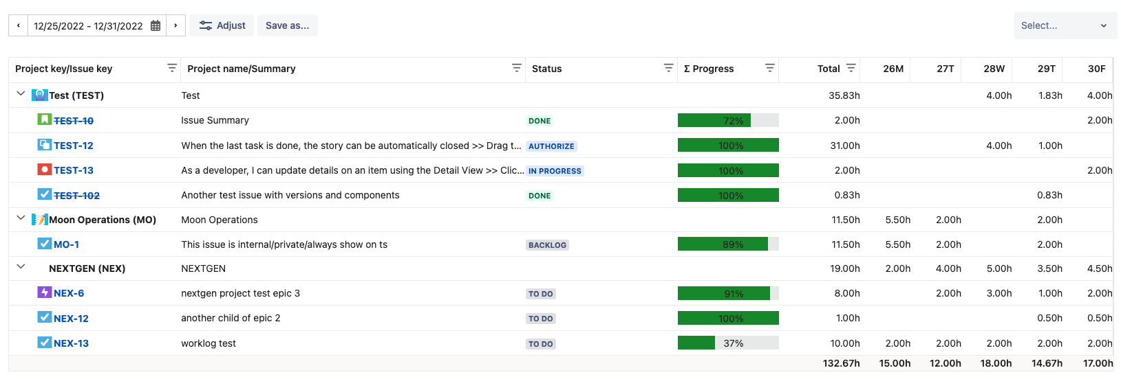 WorklogPRO - Timesheets for Jira screenshot 1