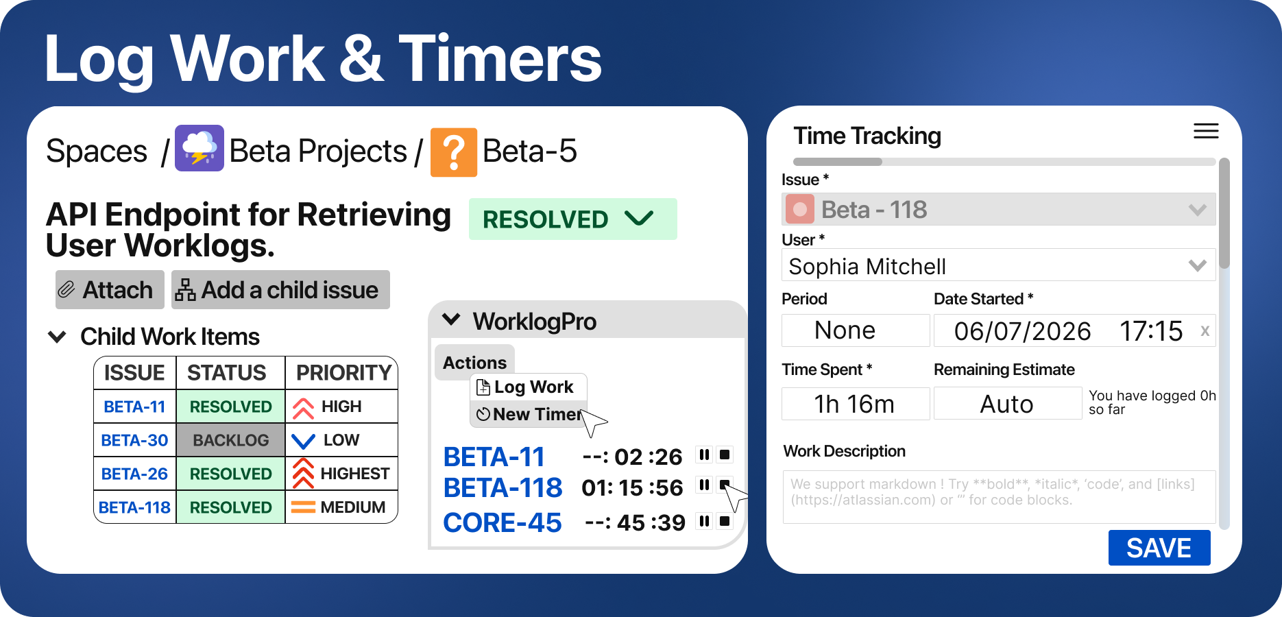 WorklogPRO - Timesheets and Cost Tracker for Jira screenshot 4